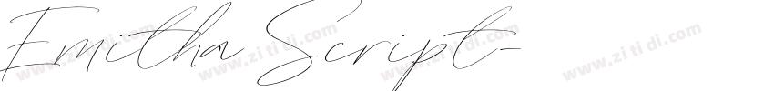 Emitha Script字体转换